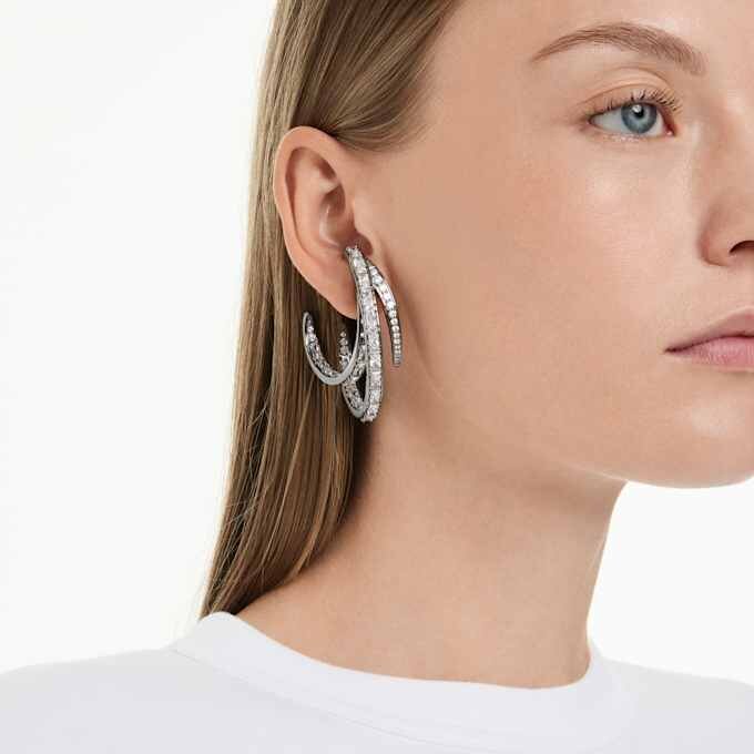 The Vienna Collection Ear Cuff Set (3) Feather, White, Ruthenium Plated The Vienna Collection Ear Cuff Set (3) Feather, White, Ruthenium Plated