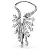 The Vienna Collection Ear Cuff Swan, White, Ruthenium Plated The Vienna Collection Ear Cuff Swan, White, Ruthenium Plated