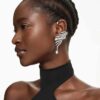 The Vienna Collection Ear Cuffs Feather, Large, White, Ruthenium Plated The Vienna Collection Ear Cuffs Feather, Large, White, Ruthenium Plated