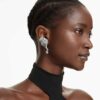 The Vienna Collection Ear Cuffs Feather, White, Ruthenium Plated The Vienna Collection Ear Cuffs Feather, White, Ruthenium Plated
