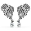 The Vienna Collection Ear Cuffs Feather, White, Ruthenium Plated The Vienna Collection Ear Cuffs Feather, White, Ruthenium Plated