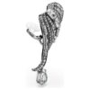 The Vienna Collection Ear Cuffs Feather, White, Ruthenium Plated The Vienna Collection Ear Cuffs Feather, White, Ruthenium Plated