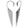 The Vienna Collection Ear Cuffs Swan, White, Ruthenium Plated The Vienna Collection Ear Cuffs Swan, White, Ruthenium Plated