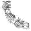 The Vienna Collection Necklace Feather, White, Ruthenium Plated The Vienna Collection Necklace Feather, White, Ruthenium Plated