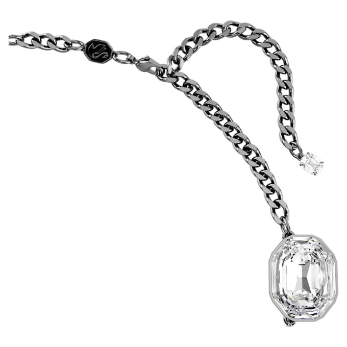The Vienna Collection Necklace Feather, White, Ruthenium Plated The Vienna Collection Necklace Feather, White, Ruthenium Plated