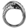 The Vienna Collection Ring Swan, White, Ruthenium Plated The Vienna Collection Ring Swan, White, Ruthenium Plated