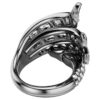 The Vienna Collection Ring Swan, White, Ruthenium Plated The Vienna Collection Ring Swan, White, Ruthenium Plated