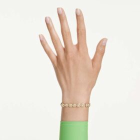 Una Angelic Bracelet Round Cut, Caramel, Gold-Tone Plated Una Angelic Bracelet Round Cut, Caramel, Gold-Tone Plated