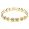 Una Angelic Bracelet Round Cut, Caramel, Gold-Tone Plated Una Angelic Bracelet Round Cut, Caramel, Gold-Tone Plated