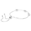 Una Angelic Bracelet Round Cut, Double Sided Motifs, White, Rhodium Plated Una Angelic Bracelet Round Cut, Double Sided Motifs, White, Rhodium Plated