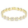 Una Angelic Bracelet Round Cut, Pavé, Medium, White, Gold-Tone Plated Una Angelic Bracelet Round Cut, Pavé, Medium, White, Gold-Tone Plated