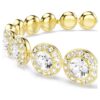 Una Angelic Bracelet Round Cut, Pavé, Medium, White, Gold-Tone Plated Una Angelic Bracelet Round Cut, Pavé, Medium, White, Gold-Tone Plated