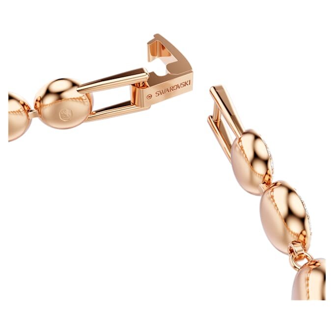 Una Angelic Bracelet Round Cut, Pavé, Medium, White, Rose Gold-Tone Plated Una Angelic Bracelet Round Cut, Pavé, Medium, White, Rose Gold-Tone Plated