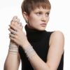 Una Angelic Bracelet Round Cut, Small, White, Rhodium Plated Una Angelic Bracelet Round Cut, Small, White, Rhodium Plated