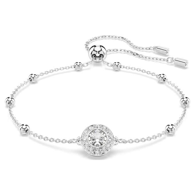 Una Angelic Bracelet Round Cut, White, Rhodium Plated Una Angelic Bracelet Round Cut, White, Rhodium Plated