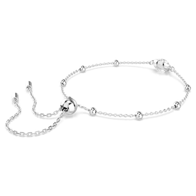 Una Angelic Bracelet Round Cut, White, Rhodium Plated Una Angelic Bracelet Round Cut, White, Rhodium Plated