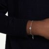 Una Angelic Bracelet Round Cut, White, Rhodium Plated Una Angelic Bracelet Round Cut, White, Rhodium Plated
