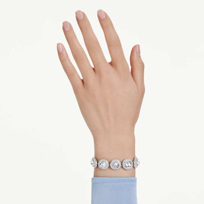Una Angelic Bracelet White, Rhodium Plated Una Angelic Bracelet White, Rhodium Plated