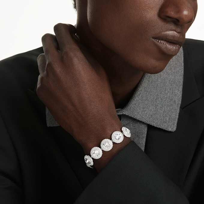 Una Angelic Bracelet White, Rhodium Plated Una Angelic Bracelet White, Rhodium Plated