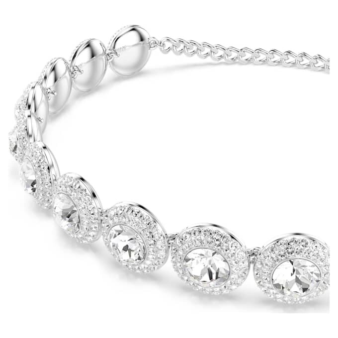 Una Angelic Choker White, Rhodium Plated Una Angelic Choker White, Rhodium Plated