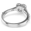 Una Angelic Motif Ring Mixed Cuts, Heart, White, Rhodium Plated Una Angelic Motif Ring Mixed Cuts, Heart, White, Rhodium Plated