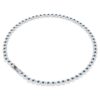 Una Angelic Necklace Round Cut, Blue, Rhodium Plated Una Angelic Necklace Round Cut, Blue, Rhodium Plated