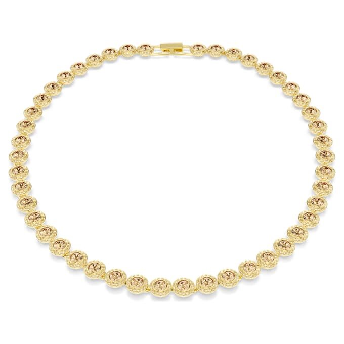 Una Angelic Necklace Round Cut, Caramel, Gold-Tone Plated Una Angelic Necklace Round Cut, Caramel, Gold-Tone Plated
