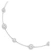 Una Angelic Necklace Round Cut, Double Sided Motifs, White, Rhodium Plated Una Angelic Necklace Round Cut, Double Sided Motifs, White, Rhodium Plated