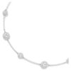 Una Angelic Necklace Round Cut, Double Sided Motifs, White, Rhodium Plated Una Angelic Necklace Round Cut, Double Sided Motifs, White, Rhodium Plated