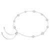 Una Angelic Necklace Round Cut, Double Sided Motifs, White, Rhodium Plated Una Angelic Necklace Round Cut, Double Sided Motifs, White, Rhodium Plated