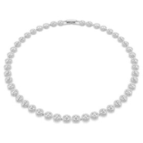 Una Angelic Necklace Round Cut, Medium, White, Rhodium Plated Una Angelic Necklace Round Cut, Medium, White, Rhodium Plated
