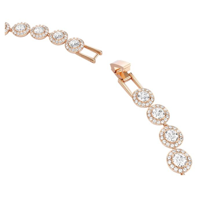 Una Angelic Necklace Round Cut, Medium, White, Rose Gold-Tone Plated Una Angelic Necklace Round Cut, Medium, White, Rose Gold-Tone Plated
