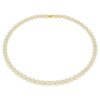 Una Angelic Necklace Round Cut, Small, White, Gold-Tone Plated Una Angelic Necklace Round Cut, Small, White, Gold-Tone Plated