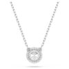 Una Angelic Pendant Round Cut, Pavé, White, Rhodium Plated Una Angelic Pendant Round Cut, Pavé, White, Rhodium Plated