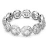 Una Angelic Ring Round Cut, White, Rhodium Plated Una Angelic Ring Round Cut, White, Rhodium Plated