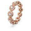 Una Angelic Ring Round Cut, White, Rose Gold-Tone Plated Una Angelic Ring Round Cut, White, Rose Gold-Tone Plated