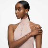 Una Angelic Ring Round Cut, White, Rose Gold-Tone Plated Una Angelic Ring Round Cut, White, Rose Gold-Tone Plated
