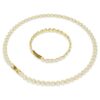 Una Angelic Set Round Cut, White, Gold-Tone Plated Una Angelic Set Round Cut, White, Gold-Tone Plated