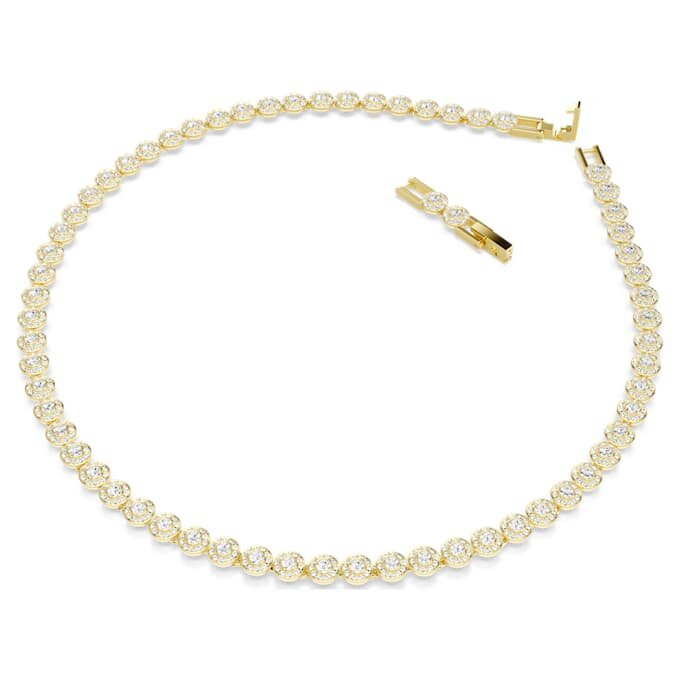 Una Angelic Set Round Cut, White, Gold-Tone Plated Una Angelic Set Round Cut, White, Gold-Tone Plated
