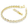 Una Angelic Set Round Cut, White, Gold-Tone Plated Una Angelic Set Round Cut, White, Gold-Tone Plated