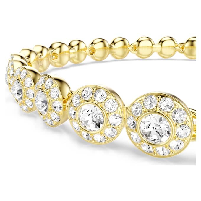 Una Angelic Set Round Cut, White, Gold-Tone Plated Una Angelic Set Round Cut, White, Gold-Tone Plated