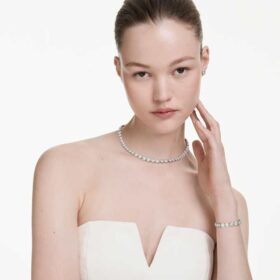 Una Angelic Set Set (3), Round Cut, White, Rhodium Plated Una Angelic Set Set (3), Round Cut, White, Rhodium Plated