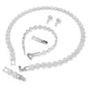 Una Angelic Set Set (3), Round Cut, White, Rhodium Plated Una Angelic Set Set (3), Round Cut, White, Rhodium Plated
