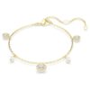 Una Angelic Strandage Crystal Pearl, Round Cut, White, Gold-Tone Plated Una Angelic Strandage Crystal Pearl, Round Cut, White, Gold-Tone Plated
