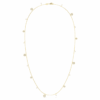 Una Angelic Strandage Crystal Pearl, Round Cut, White, Gold-Tone Plated Una Angelic Strandage Crystal Pearl, Round Cut, White, Gold-Tone Plated