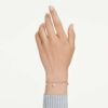 Una Angelic Strandage Crystal Pearl, Round Cut, White, Gold-Tone Plated Una Angelic Strandage Crystal Pearl, Round Cut, White, Gold-Tone Plated