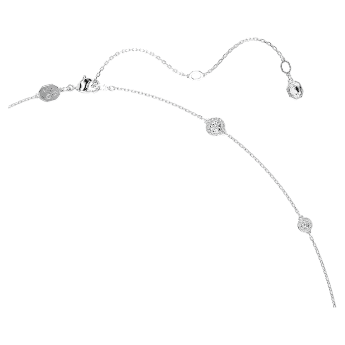 Una Angelic Strandage Round Cut, White, Rhodium Plated Una Angelic Strandage Round Cut, White, Rhodium Plated