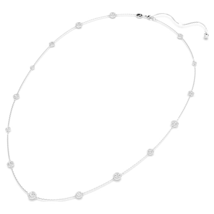 Una Angelic Strandage Round Cut, White, Rhodium Plated Una Angelic Strandage Round Cut, White, Rhodium Plated