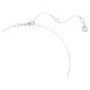Una Angelic Y Pendant Round Cut, White, Rhodium Plated Una Angelic Y Pendant Round Cut, White, Rhodium Plated