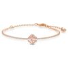 Una Bangle Clover, Pink, Rose Gold-Tone Plated Una Bangle Clover, Pink, Rose Gold-Tone Plated